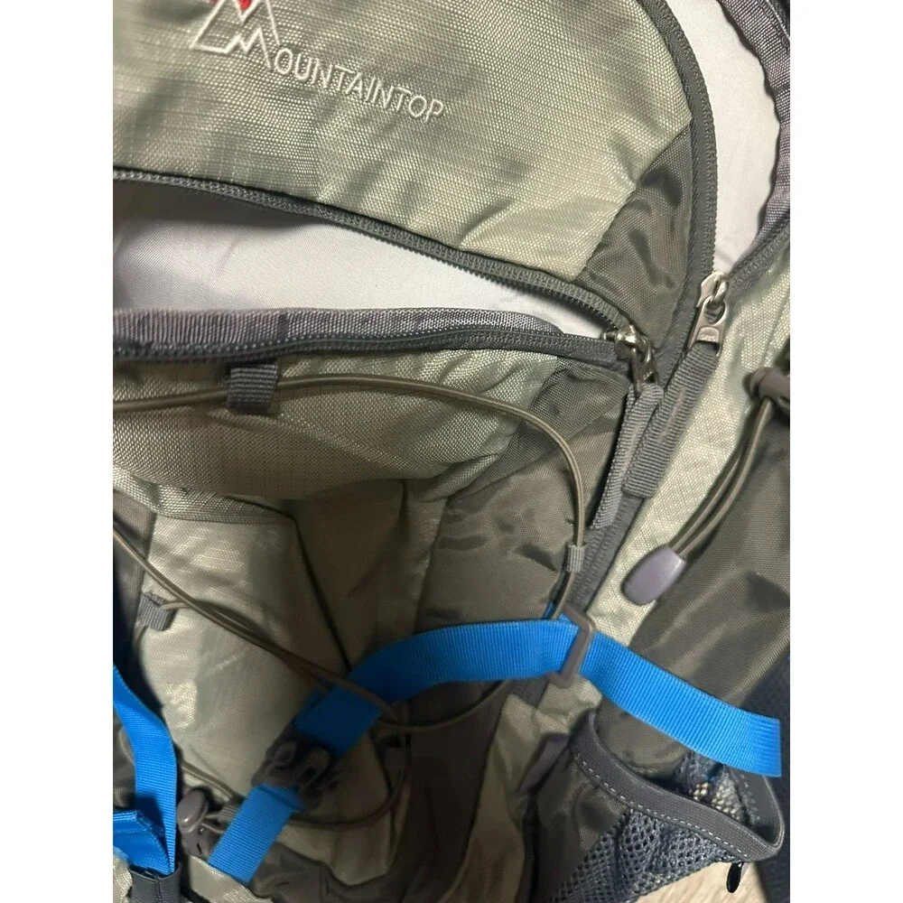 MountainTop Adventure 35+5 L Backpack Hiking Camping Grey light Blue